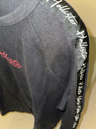Camiseta Hollister Negra Manga Larga