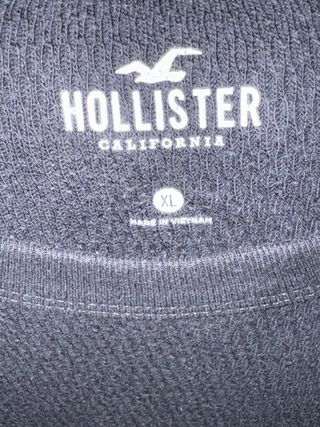 Camiseta Hollister Negra Manga Larga