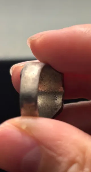 Anello sigillo stemma basco antico argento