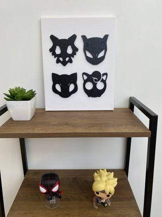 Cuadro 3D Rostros Pokemon