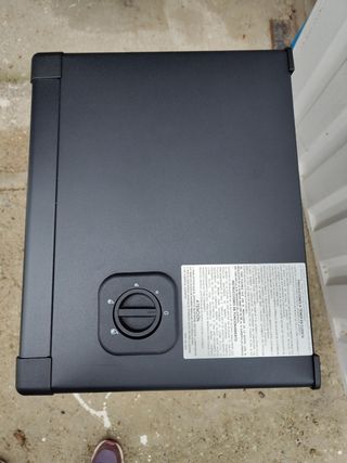 Estufa de gas llama azul