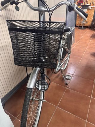 Bicicleta de paseo Monty plateada