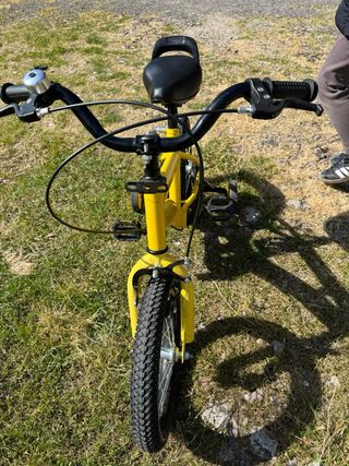 Bicicleta infantil 14 pulgadas amarilla