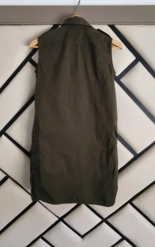 Vestido camisero Dsquared2 verde militar