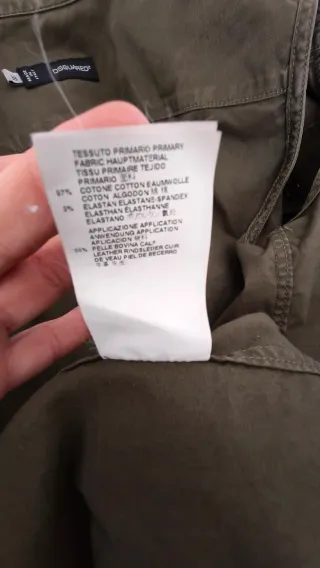 Vestido camisero Dsquared2 verde militar