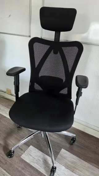 Mesa coworking 4 plazas + 4 sillas oficina