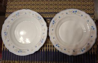 Piatti Arcopal Romantique Fiori Blu