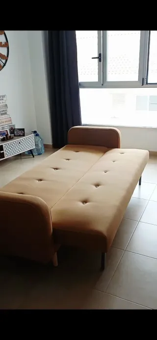 Sofá Cama Maison du Monde 3 Plazas Mostaza
