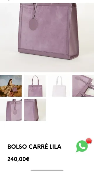 Bolso Bousiinne Piel Morado