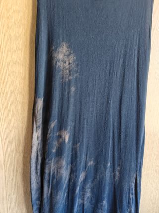 Vestido Tye Dye Preto e Cast - Tamanho Único