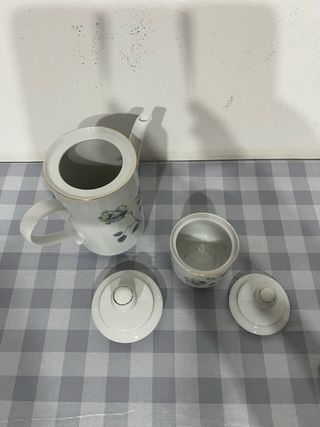 Lattiera e zuccheriera porcellana vintage