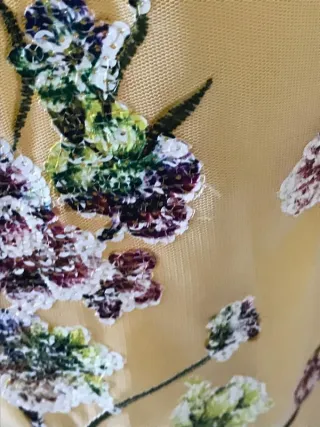 Vestido Purificación Garcia floral amarillo