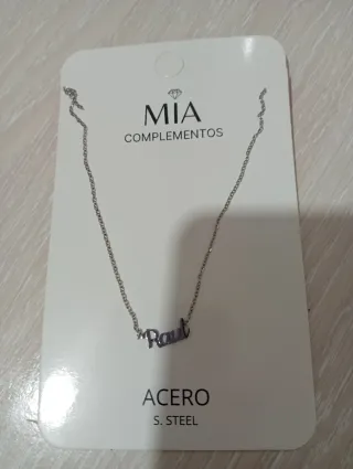 Collar MIA COMPLEMENTOS nombre Raúl Plata