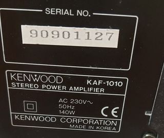 Amplificador Kenwood KAF-1010