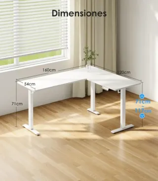 Escritorio Eléctrico Regulable 160x120