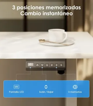 Escritorio Eléctrico Regulable 160x120