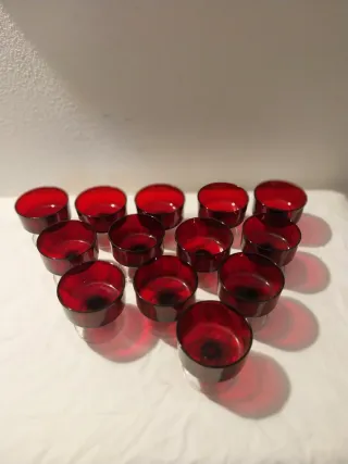 13 Bicchieri Arcoroc Vintage Rossi