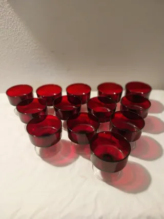 13 Bicchieri Arcoroc Vintage Rossi