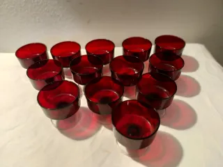 13 Bicchieri Arcoroc Vintage Rossi