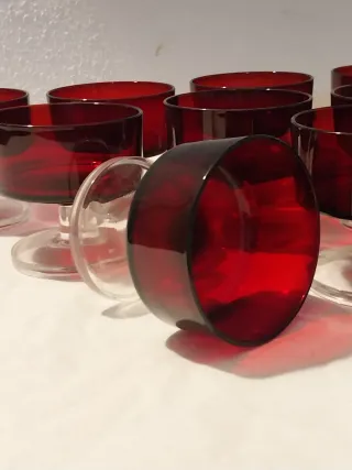 13 Bicchieri Arcoroc Vintage Rossi