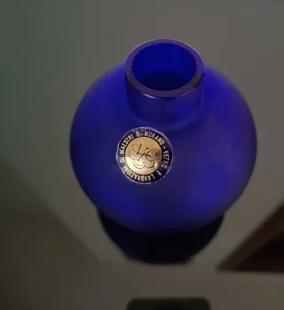 Boccetta profumo Murano vetro blu