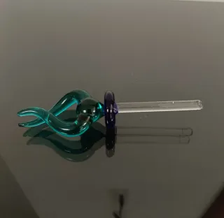 Boccetta profumo Murano vetro blu