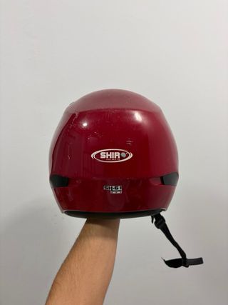 Casco de Moto Rojo