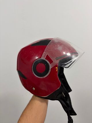 Casco de Moto Rojo