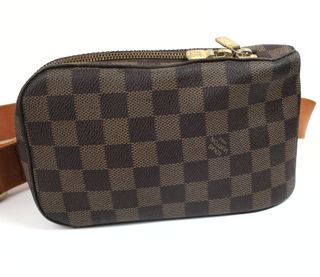 Louis Vuitton Damier riñonera cinturon piel