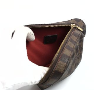 Louis Vuitton Damier riñonera cinturon piel