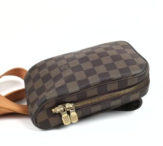 Louis Vuitton Damier riñonera cinturon piel