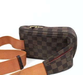 Louis Vuitton Damier riñonera cinturon piel