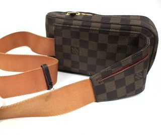 Louis Vuitton Damier riñonera cinturon piel