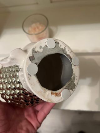 Buda Porcelana Blanco y dorado 20cm