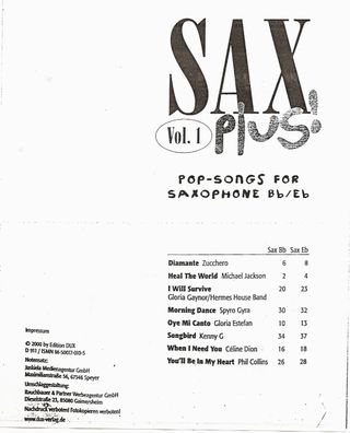 COLECCIÓN SAXOFÓN ANTHOLOGIE Vol.4