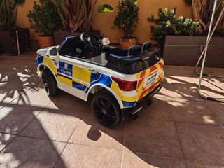 Coche Policía Batería Niños