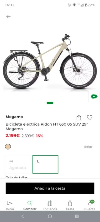 Bicicleta Eléctrica Megamo Ridon HT 630 05