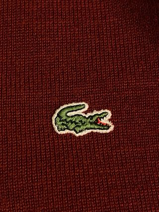 Jersey Lacoste Vintage 90s Burdeos Talla XL