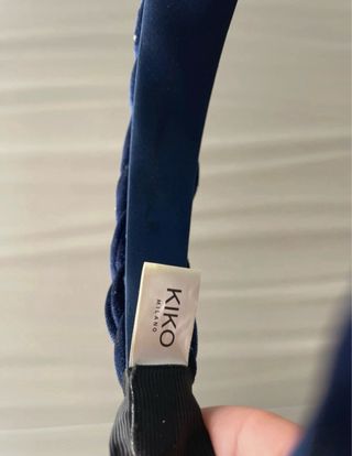 Cerchietto Kiko velluto blu con strass