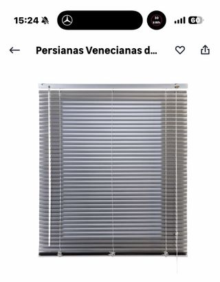 Persiana Veneciana Plata Nueva 105x250