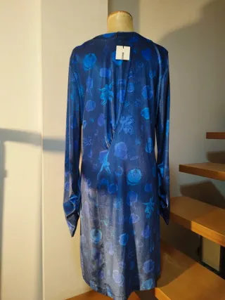Vestido Bimba y Lola Talla 42 Terciopelo