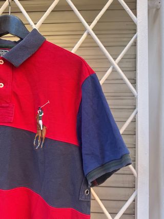 Polo Ralph Lauren Caballo Rojo Azul Talla L