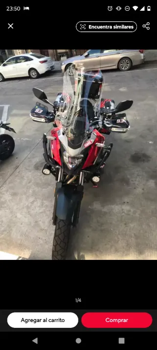 Pantalla alta 60cm moto Honda CB 500 X