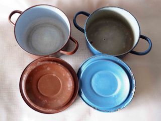 Juego de 4 tarteras o cazuelas VINTAGE