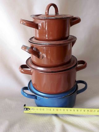 Juego de 4 tarteras o cazuelas VINTAGE