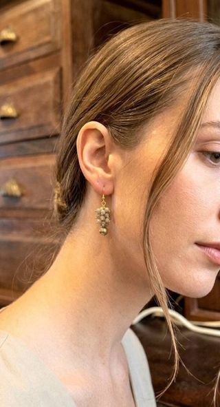 Pendientes Aro Dorados Plata 925 Labradorita