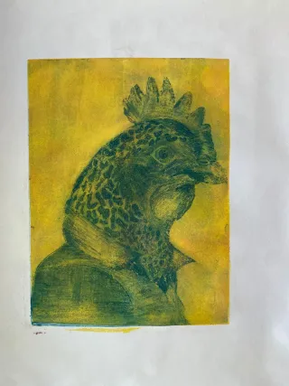 Cuadro hecho a mano en papel