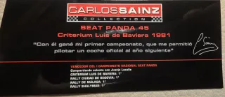 Maqueta Seat Panda 45 Rally Carlos Sainz 1981 1/43