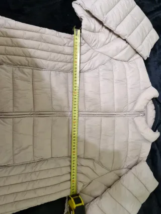 Abrigo acolchado ligero TEX beige talla XXL