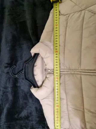 Abrigo acolchado ligero TEX beige talla XXL